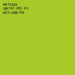 #A7CA29 - Key Lime Pie Color Image